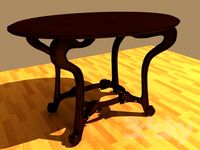 table in Art Nouveau style