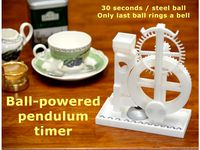 Ball-powered pendulum timer by shiura