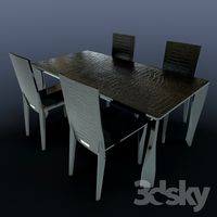 table and chairs A & X