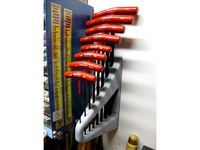 Wall Rack for T-Handle Metric Allen Wrenches by MinorRealityAdjustment