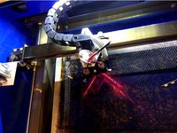 nozzle for K40 with laser and air assist. Unscrewable by ocverclock