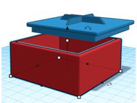 Stackable jewelry/game tokens box with lid by kotadivine