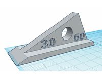 Equerre paramétrique d'atelier 30-60° / Parametric workshop square (équerre) by Beseb