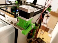 Noise Reducing Stepper Motor Mount with Belt Tension by SwissDarky