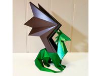 Low poly dragon statue remix by loadinglevelone