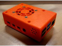 Raspberry Pi 4 Model B case with fan integrated by Ouwekaas