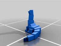 Block dragon by QuadrilateralsOnly