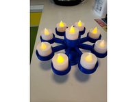 Tealight Menorah by TheWolfDogg