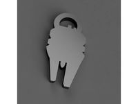 Millenium falcon keychain by starforger14