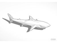 low poly shark by Sharky116