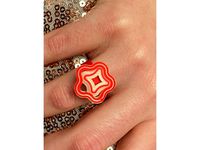 Tiny Spinning Bloomy Fidget Ring 2.4 by Printschnitzel