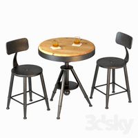 Table and stool Loft mini