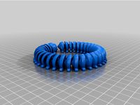 Milli (extra long): Print in place, support free,articulated millipede by necromancer1982