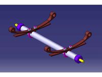 Metal axle with bearings for M416 trailer by Woyta