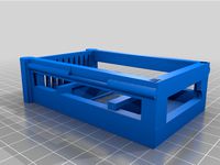 Pi 4 B rack frame fixed for 6mm rods, SSD rack added. by MagicSoft