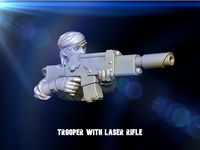 Alternative Guard Model with Laser Rifle - Female Guardswoman  by KolonelCrack