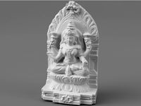 Lakshmi on Lotus throne & Kirtimukham by ScanHinduHeritage