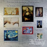 Frames and paintings