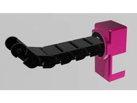 Drag chain connector for Biqu B1 bed cable by Megawillbot