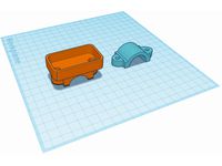 Remote holder for motorcycle handlebar (22mm) by Precarious_Works