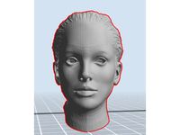 007 amasova head with Hair front loose by Antonio_Maues