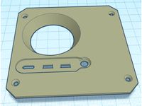 Raspi4 Desktop Case - Wider ports area by webgiant