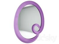 Owalne, fioletowe, LUSTRO kod LF196