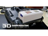 Extended battery panel for Turnigy 9X and Flysky 9X by 3dxl