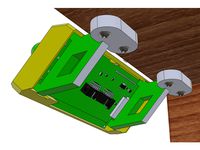 Bracket for Mounting Prusa i3 Mk3(s) LCD Under Enclosure or Table by Blargedy