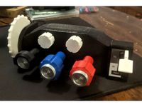 Cessna 172 Throttle Stack + Trim Wheel & Flaps Lever by fortknoxcomputer
