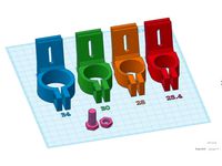 Cap Brim Flashlight Mount - 25.4, 28, 30, & 34mm at 15degrees by Palmtopper