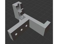 Simple BLTouch Mount for Ender 3 V2 by geoffreyyoung