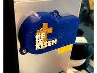 Ender 3 Pro Power Supply Meanwell Baffler with He is Risen cross by Jhack82