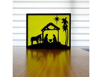 Christmas Nativity Silhouette Art by CheesmondN
