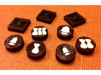 Catan - Wall and Knight disks by MB3Y