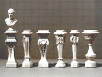 Six Classical Pedestals by Winslow