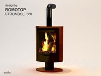 Fireplace-PEC STROMBOLI 360