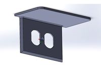 Outlet Cover With Shelf Horizontal by Kcobbler