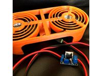 Fan mount for air blowing by DIYhans