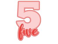 5 (five) cookie cutter by jenniferalcala