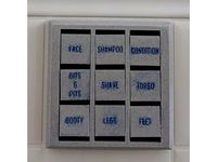 Print-in-Place Shower Task Tracker by The_Burninator93