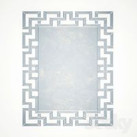 Frameless Greek Key Mirror by Coaster