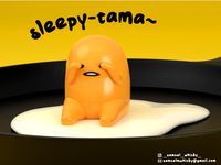 Sleepy-tama - Gudetama ぐでたま by samuel_whitby