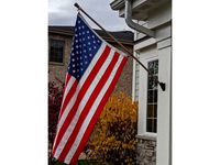 Exterior wall flagpole mount by wdeninger