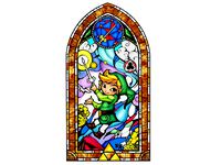 Lithophane Vitrail Zelda Windwaker 5e modele (stained glass) by RustyVince63