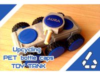 TOY TANK from PET-bottle caps by DeadKir