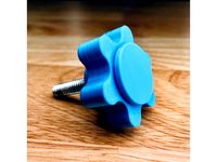 Thumbscrew Knob w/ Cap by acwrightdesign