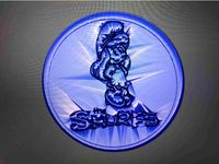 The Smurfs drinkcoaster by RaimonElctrncs