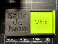 Salle de bain ou wc libre / occupé by devilcorp