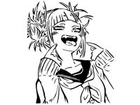 Toga Himiko stencil 3 by Longquang